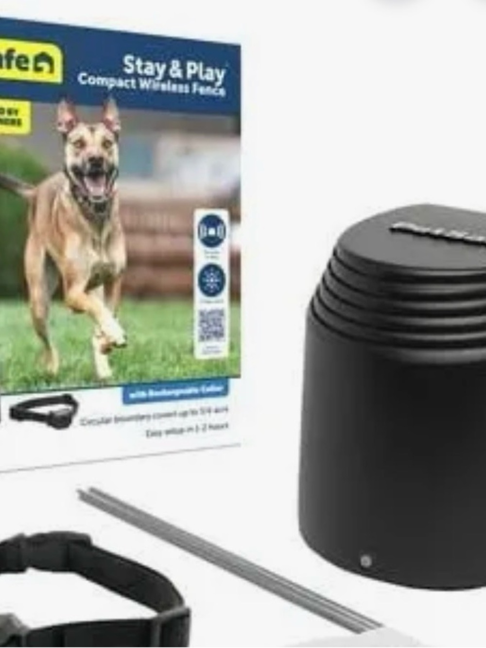 Stay & Play Compact Wireless Fence Receiver - Black